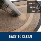 OLANLY Half Circle Front Door Mat Outside 35x23 All-Season Rubber Doormat | - Image 5
