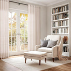 Natural White Linen Curtains 96 Inches Long - Image 6