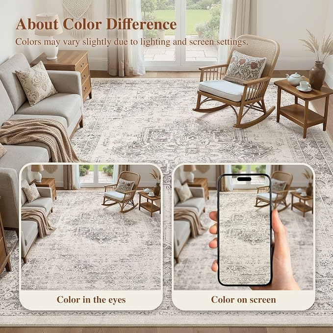 UERMEI 5x7 Area Rug Living Room Rugs - Image 9