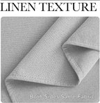 NICETOWN 100% Blackout Faux Linen Curtains - Image 5