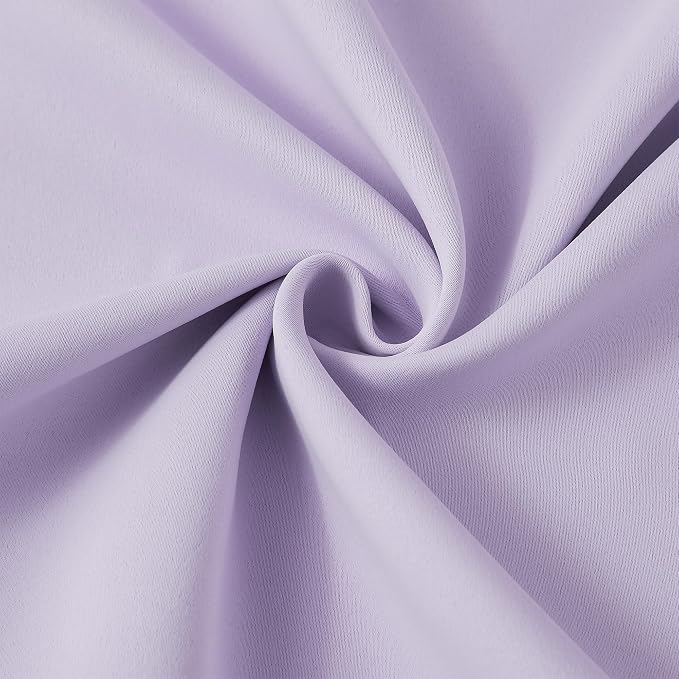 Lilac Light Purple Room Darkening Curtains, Pinch Pleat - Image 7