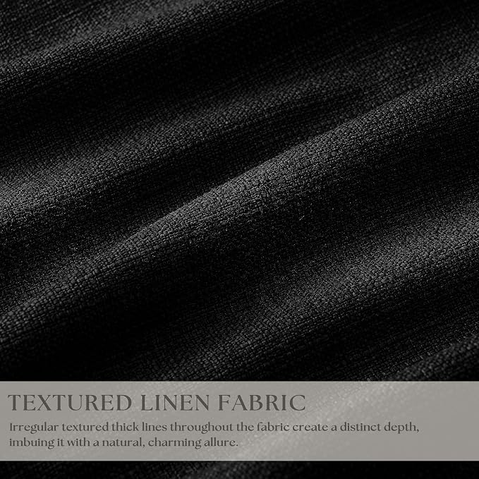 Black 86 Inch Pinch Pleated 100% Blackout Curtains - Image 3