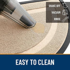 OLANLY Half Circle Front Door Mat Outside 29.5x17 All-Season Rubber Doormat | - Image 6