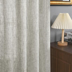 YoungsTex Linen Semi Sheer Curtains 90 Inches Long - Image 5