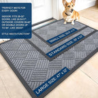 OLANLY Front Door Mat Outside Entrance 35x23, Waterproof Heavy-Duty Doormat | - Image 2