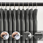 Blackout Pleated Curtains 84 Inches Long, Privacy Window Drapes - Image 2