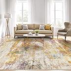 LOONGRUG 10x13 Area Rug Washable Large Neutral Modern Living Room Rug | - Image 5