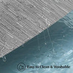 Leetaltree Silver Placemats Set of 4 - Heat Resistant Non-Slip Place mats for Dining Table, Washable Durable PVC Vinyl Woven Table Mats（Silver, 4）