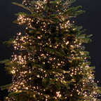 Dazzle Bright Christmas String Lights, 66FT 200 LED Connectable Green Wire 8 Modes String Lights, Waterproof Christmas Lights for Indoor Outdoor Patio Party Wedding Decorations, Warm White