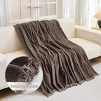 MYSKY HOME Loveseat Cover Deep Chocolate Couch Cover Sectional Couch Covers - Image 4