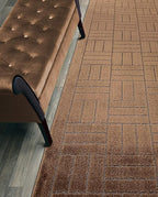 Custom Length Hallway Runner Rug, Slip Resistant, Bricks Brown, 26 Inch X 13 by ORFAHOME