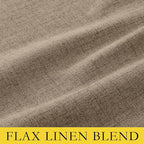 NICETOWN Linen Full Blackout Curtains 52 x 80 inch Panels, Full Bedroom Light - Image 6