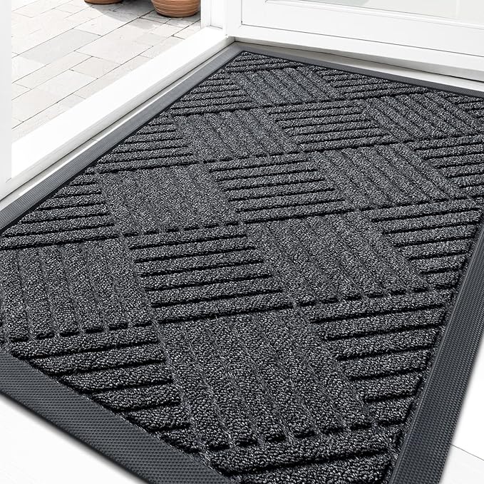 OLANLY Front Door Mat Outside Entrance 33x21, Waterproof Heavy-Duty Doormat | by OLANLY