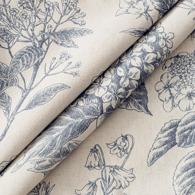Set of 2 Decorative Floral Pillow Covers 20x20 Inch Light Blue | Neutral - Image 2
