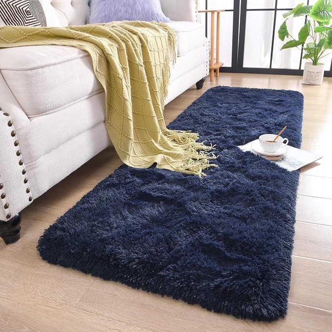 Chicrug Soft Runner Rugs for Bedroom Living Room Plush Fluffy Rug 2x5 | Shag - Image 2
