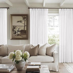 Snow White Pinch Pleat Semi Sheer Linen Curtains W70xL108 1 Panel | Light - Image 8