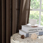 YoungsTex Brown Linen Curtains 72 Inch Length - Image 7