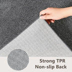 5x7 Black/White Area Rug Washable Non-Slip Soft - Image 6