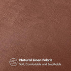 MIULEE Decorative Linen Pillow Covers 18x18 Inch Autumn Glaze | Boho Farmhouse​ - Image 3