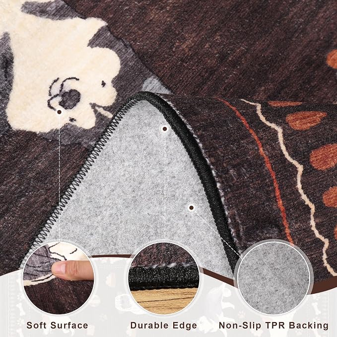DUKINO 2x4 Rug Runner, Washable Dog Bathroom Rug Soft Non Slip, Non-Shedding - Image 6