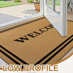 OLANLY Front Door Mat, Low Profile Doormat, Stain and Fade Resistant, - Image 3