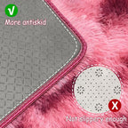 Tie-Dyed Red 2x8 Machine Washable Runner Rugs - Image 4