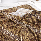Edenleaf Fleece Queen Size Super Soft Cozy Leopard Print Blanket - Image 6