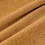 MIULEE Fall 100% Blackout Linen Curtains 42" x 72" Mustard Yellow 2 Panels | - Image 9