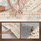 6x9 Area Rugs for Living Room, Large Washable Rug, Dining Room, Low Pile - Image 6