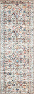 Keen Home Design 2x7 Rug - Machine Washable Runner Rug with Non-Slip Backing, Ideal for Hallway, Entryway, Kitchen, Laundry Room - Vintage, Easy Clean, Durable, Low Pile Rug - (2'6" x 7')