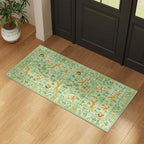 DUKINO 2x4 Rug for Entryway, Animal Washable Rug for Kitchen, Light Green | Non - Image 6