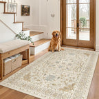 Madane Area Rug 4x6 Washable Rugs Vintage - Image 3