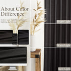 Vintage Black Linen Curtains 102 Inches Long - Image 3