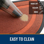 OLANLY Half Circle Front Door Mat Outside 33x21 All-Season Rubber Doormat | - Image 5
