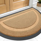 OLANLY Half Circle Front Door Mat Outside 33x21 All-Season Rubber Doormat | by OLANLY