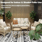 CALBODE 12 Pcs Stretch Indoor/Outdoor Seat Cushion Covers, - Image 5