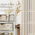 Warm Beige Linen Curtains 108 Inches Long - Image 7