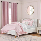 100% Blackout Curtains 90 Inch Length 2 Panels Set - Image 9