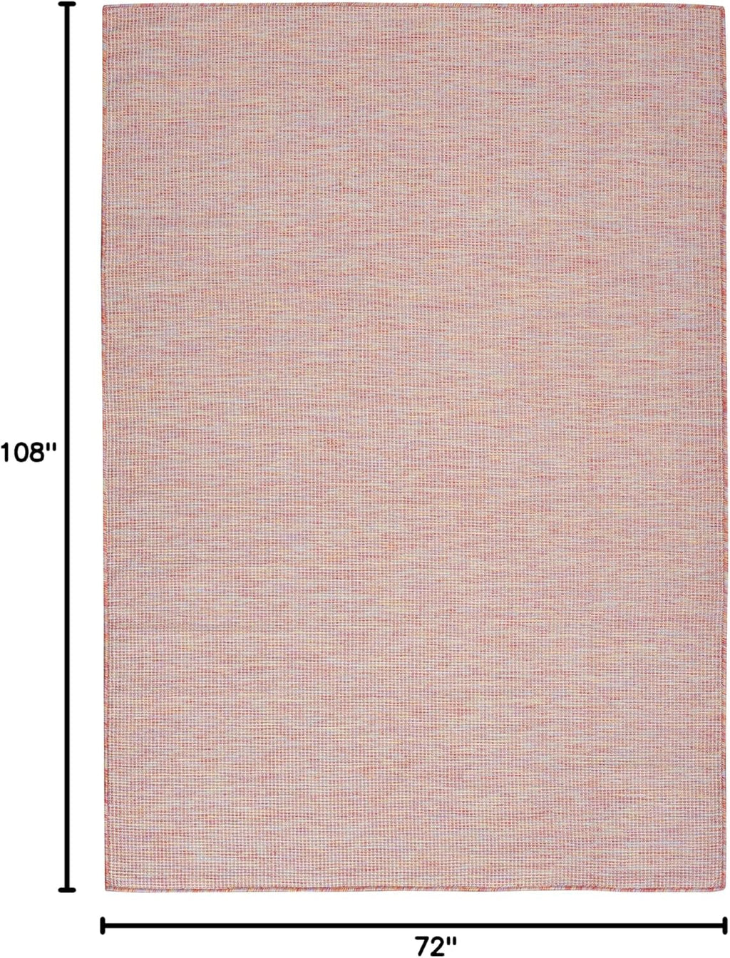 Nourison Home Positano Indoor/Outdoor Rainbow 6' x 9' Area Rug, Easy Cleaning, Non Shedding, Bed Room, Living Room, Dining Room, Backyard, Deck, Patio (6x9)