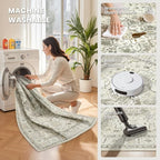 5x7 Area Rugs for Living Room, Large Washable Rug, Dining Room, Low Pile - Image 5