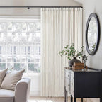 Memory Shape Trained Pinch Pleated Linen Curtains 100 Inches Long | Natural by Twodrapes