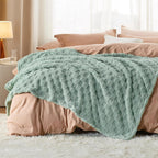 Bedsure GentleSoft Sage Green Throw Blanket for Couch - Super Soft Cozy Blankets Gifts for Women Men Girls, Cute Small Fleece Throws for Bedroom Home Decor, 50x70 Inches