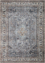 Keen Home Design 6x9 Rug - Machine Washable Area Rug with Non-Slip Backing, Ideal for Living Room, Dining Room, Bedroom - Vintage, Easy Clean, Durable, Low Pile Rug - (6' x 9')