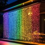 Dazzle Bright 300 LED Curtain String Lights, RGB Color Changing Christmas Fairy Lights for Bedroom with Remote & APP Control, Waterproof Smart Window Lights Party Wedding Garden Wall Decor