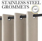 NICETOWN 100% Blackout Curtains 63 inches Long - Image 4