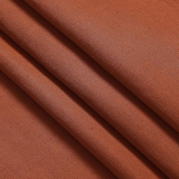 Extra Wide Linen Curtains for Living Room 90 Inches Long Terracotta Light - Image 9