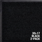 Front Door Mat, Indoor Outdoor Welcome Entryway Muddy Entrance, 30x17 Black | - Image 7