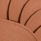 AHHFSMEI Placemats Set of 6 for Dining Table Washable Woven Vinyl Non-Slip 18x12 inches Placemat Heat-Resistant Durable Table Mats for Dining Table Easy to Clean (Burnt Orange 6)
