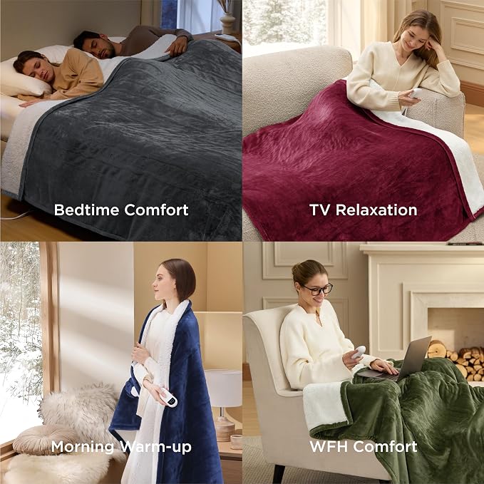 Bedsure Heated Blanket Twin Size, Soft Electric Blanket - Image 7