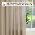 MYSKY HOME Taupe Curtains 96 Inches Long - Image 6